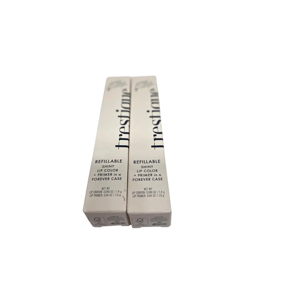 Trestique Prime + Shine Lip Crayon Primer Pink Sands Refillable NIB Lot of 2